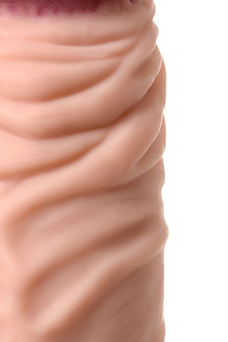 Телесный реалистичный мультискоростной вибратор A-toys 761049 (22,5 см)