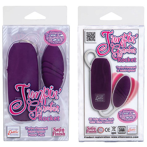 Фиолетовое виброяйцо California Exotic Novelties JUMPIN GYRATOR ROCKET SE-1094-30-3