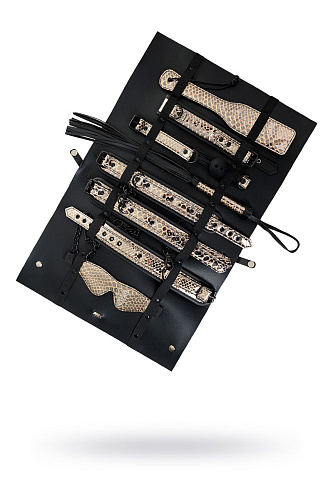 Набор золотисто-чёрных БДСМ-девайсов WANAME Goddess 477010