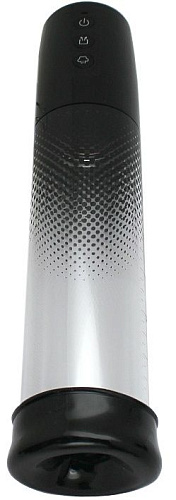 Автоматическая вакуумная помпа в чёрно-сером цвете Eroticon PUMP X4 30496