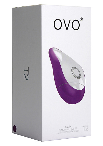Фиолетово-белый клиторальный стимулятор OVO T2 WHITE/VIOLET