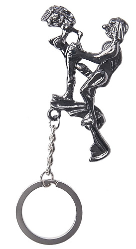 Серебристый брелок для ключей Сима-Ленд «Пара» 3524433