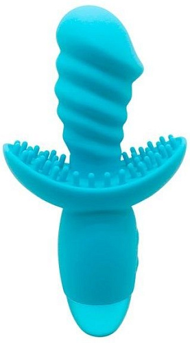 Голубой вибратор Howells INDULGENCE Rechargeable Wild Ride 174214blue (16,5 см)