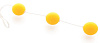 Анальная цепочка из 3 жёлтых шариков Sexus 935002-8
