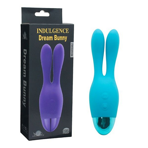 Голубой вибратор Howells INDULGENCE Rechargeable Dream Bunny 174215blue (15 см)