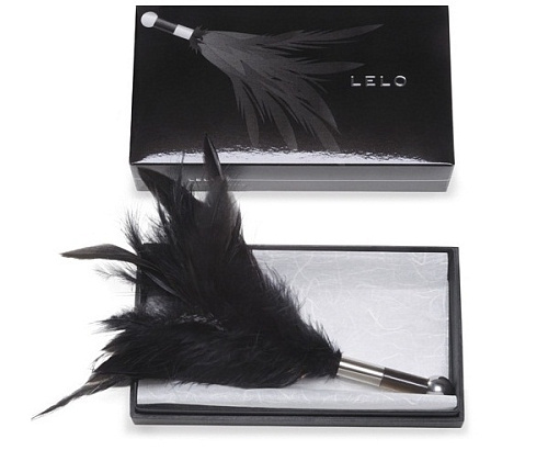 Чёрная перьевая кисточка Lelo Tantra Feather Teaser Black LEL1470