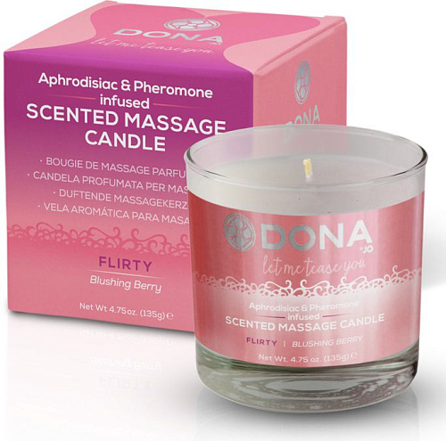 Массажная свеча System JO DONA Flirty Blushing Berry JO40556