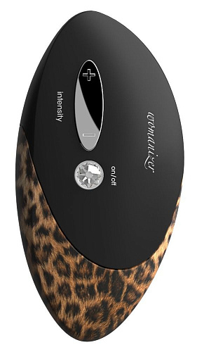 Чёрный-леопард вакуумный стимулятор клитора с двумя сменными насадками Womanizer W500 Pro 0584290