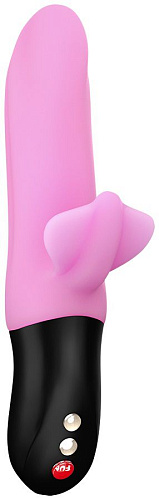 Нежно-розовый пульсатор с клиторальным лепестком Fun Factory Bi Stronic Fusion 4001131 (21,5 см)