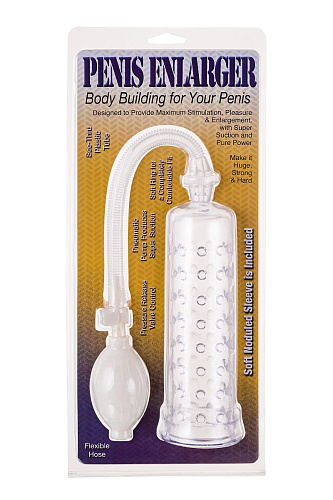Прозрачная помпа Seven Creations Penis Enlarge 16-17CL-BCD