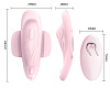 Нежно-розовый клиторальный стимулятор с дистанционным управлением Baile Fairy Boat BI-014415W-0101