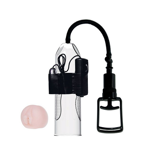 Прозрачная вибрирующая вакуумная помпа со сменной насадкой Baile BM-010066 (24,5 см)