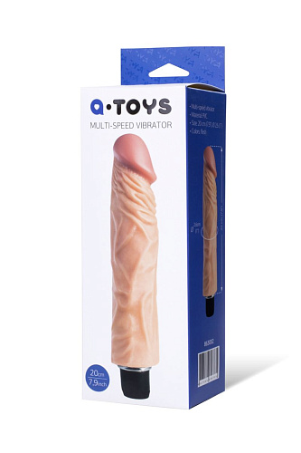 Телесный вибратор-реалистик A-toys 863002 (22 см)