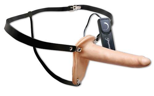 Женский страпон телесного цвета с вибрацией Pipedream Penetrix Strap-on PD3358-21 (15 см)