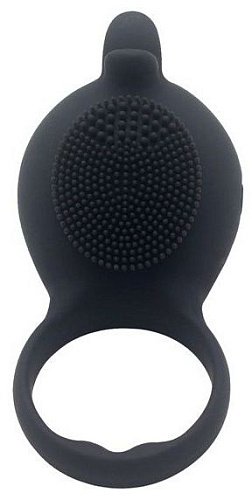 Чёрное виброкольцо на пенис Howells Dolphin 185210black