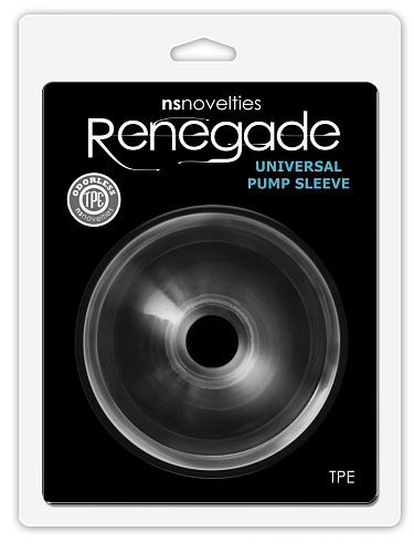 Прозрачная насадка-уплотнитель на помпу NS Novelties Universal Donut Original NSN-1127-41