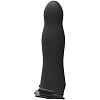 Чёрный полый вибрострапон Doc Johnson Body Extensions BE Aroused 801-06-BX (17,78 см)