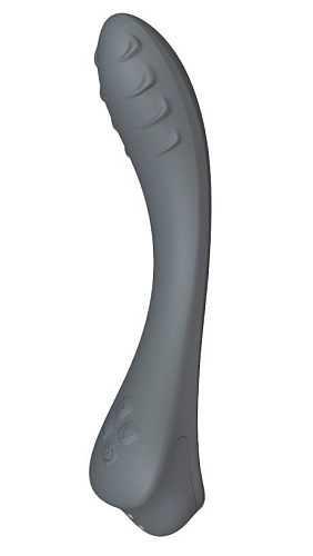 Тёмно-серый вибратор для G-точки Le Frivole Apus 06117 (19 см)