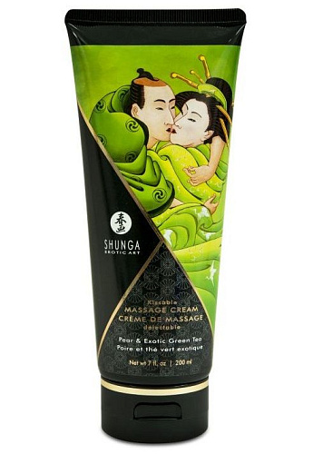 Массажный крем для тела с ароматом груши и зелёного чая Shunga Pear Exotic Green Tea 4111