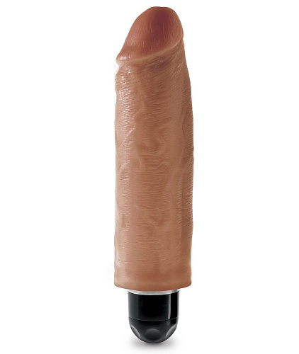 Кофейный вибратор-реалистик Pipedream 6 Vibrating Stiffy PD5521-22 (17,8 см)