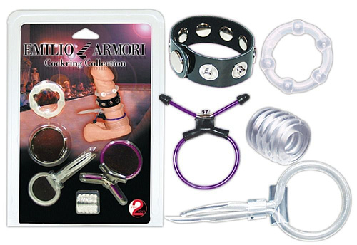 Набор из 5 прозрачных  эрекционных колец и утяжек Orion 0514497