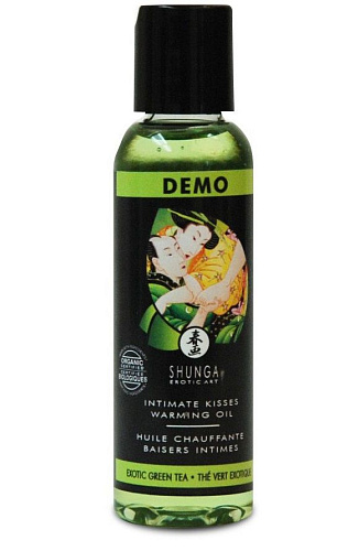 Тестер возбуждающего массажного масла с ароматом зеленого чая Shunga 12100 (60 мл)