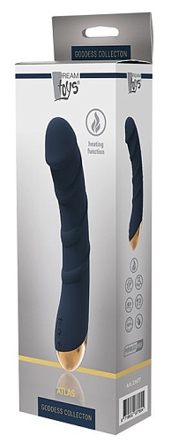 Синий вибромассажёр Dream Toys ATLAS 21677 (17 см)