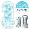 Прозрачный мастурбатор Tenga FLIP ORB BLUE RUSH TFO-001