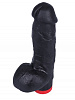 Чёрный вибратор-реалистик Сумерки богов №5 352-05 BX DD (16 см)
