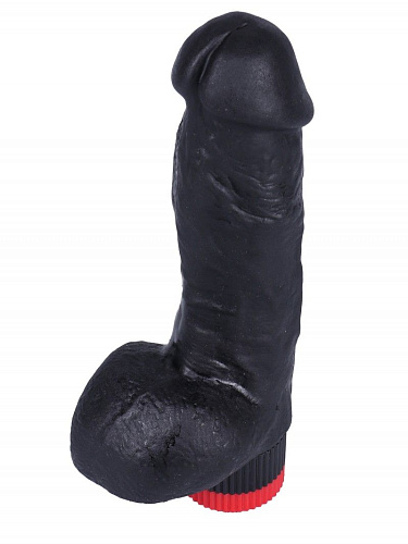 Чёрный вибратор-реалистик Сумерки богов №5 352-05 BX DD (16 см)
