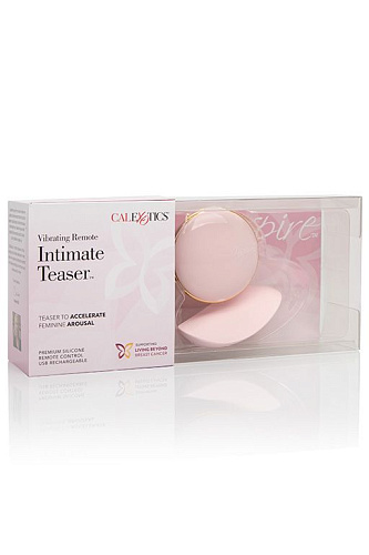 Вибромассажёр розового цвета с пультом управления California Exotic Novelties Intimate Tiaser SE-4810-05-9