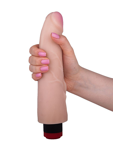 Вибратор-реалистик с шишечками у основания телесного цвета LOVETOY (А-Полимер) 800200 (20,5 см)