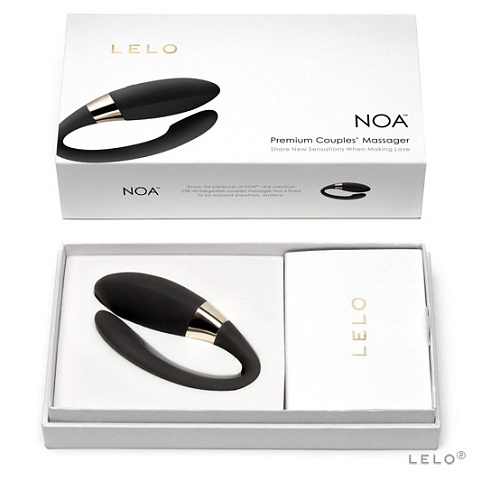 Вибромассажёр чёрного цвета Lelo Noa LEL5836