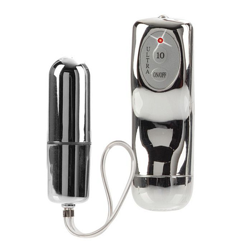 Серебрянная вибропуля с радиоуправлением California Exotic Novelties SE-0081-10-3