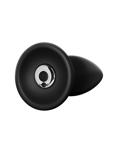 Чёрная малая анальная вибропробка Pipedream Small Rechargeable Anal Plug PD4773-23 (10,9 см)