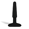 Чёрный плаг из ультрабархатистого силикона Hustler HT-B2-BLK (10 см)