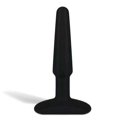 Чёрный плаг из ультрабархатистого силикона Hustler HT-B2-BLK (10 см)