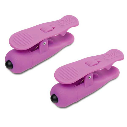 Виброзажимы на соски розового цвета Pipedream Wireless Vibrating Nipple Clamps PD3620-12