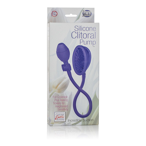 Фиолетовая помпа для клитора California Exotic Novelties Silicone Clitoral Pump SE-0623-93-3