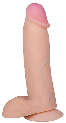 Телесный фаллоимитатор на присоске LOVETOY (А-Полимер) BEST COCK 7 592303