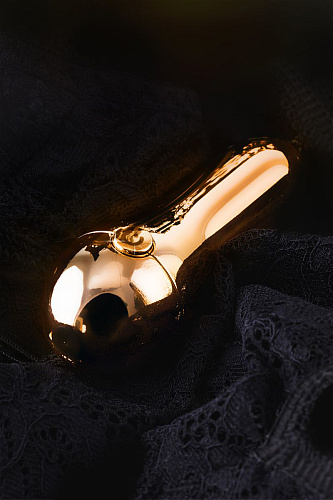 Золотистый клиторальный вибромассажёр WANAME Mirage 482003