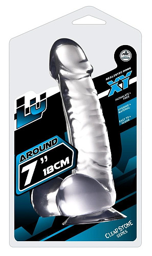 Прозрачный фаллоимитатор на присоске NMC Luxy 7 0512125 (18 см)