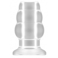 Прозрачная анальная пробка с тоннелем Shots Media BV №50 Medium Hollow Tunnel Butt Plug 4 Inch SON050TRA (10,2 см)