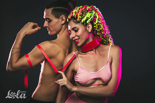 Красный ошейник с поводком Lola toys Circus 1085-02lola