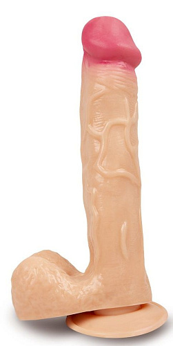 Телесный фаллоимитатор-реалистик с присоской Brazzers DWS031 (19 см)