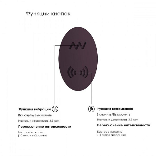 Фиолетовый вибратор для G-точки с бесконтактной клиторальной стимуляцией Irresistible Desirable IRR005PUR