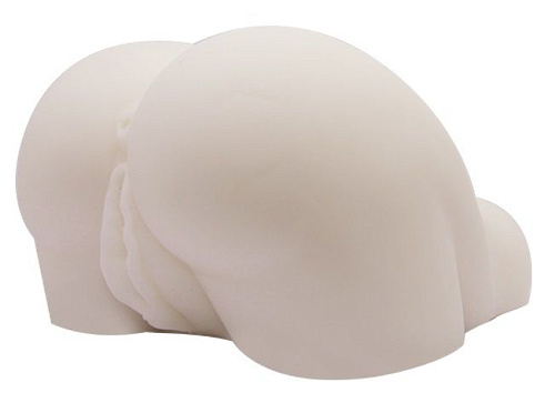 Мастурбатор-попка телесного цвета с двойной вибрацией Baile BM-009190