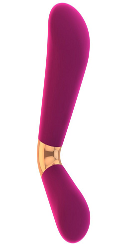 Розовый силиконовый вибратор Shots Media BV Mellea VIVE013PNK (22,1 см)