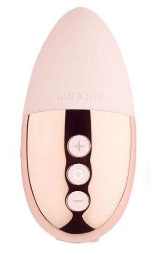 Пудровый утяжелённый премиум-вибратор Le Wand Point LW-016-RG