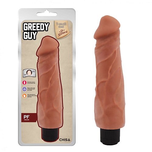 Кофейный вибратор-реалистик Chisa Greedy Guy CN-711703579 (24 см)